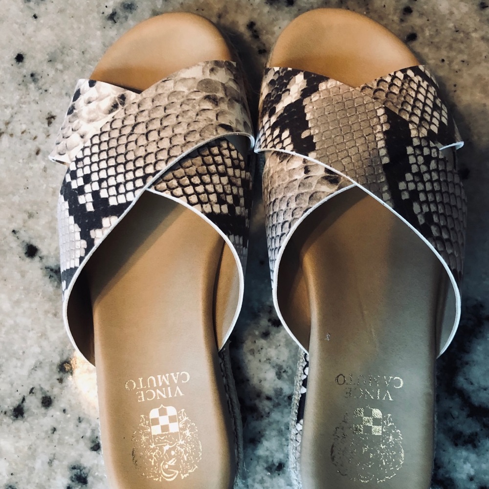 Vince Camuto Women’s Leather Sandals.